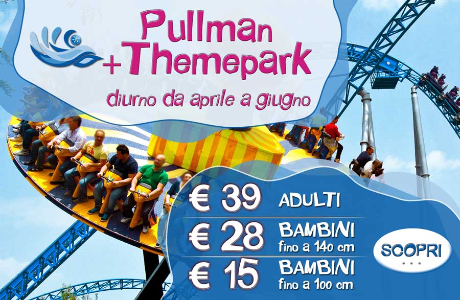 Pullman per Etnaland con ingresso al Themepark diurno da aprile a giugno