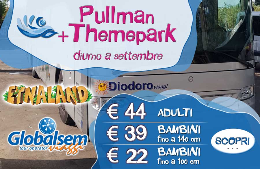 Pullman per Etnaland con ingresso al Themepark